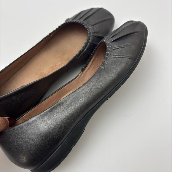 Abeo BIO System Taylin Metallic Gunmetal Leather Ballet Flats Women's Size 9 - Picture 7 of 8